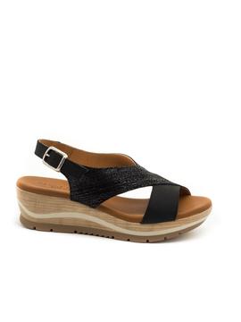 Sandalias Paula Urban 1-8068 Negras para Mujer