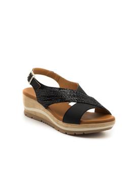 Sandalias Paula Urban 1-8068 Negras para Mujer