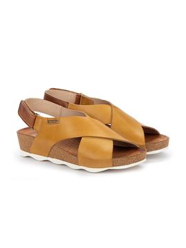 Sandalias Pikolinos Mostaza Cuero para Mujer