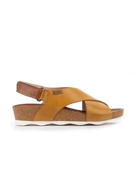 Sandalias Pikolinos Mostaza Cuero para Mujer