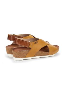 Sandalias Pikolinos Mostaza Cuero para Mujer