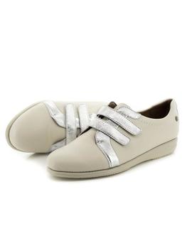 Zapato Flex Go De Piel Blanco 17590004