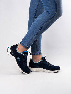 Deportivos Skechers Solar Fuse Azules para Mujer