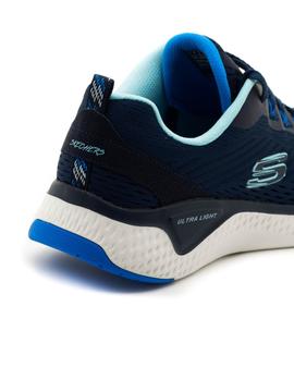 Deportivos Skechers Solar Fuse Azules para Mujer