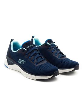 Deportivos Skechers Solar Fuse Azules para Mujer