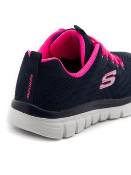 Deportivos Skechers Graceful Azules para Mujer