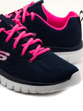 Deportivos Skechers Graceful Azules para Mujer