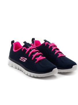 Deportivos Skechers Graceful Azules para Mujer