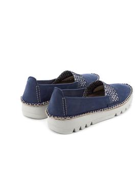 Zapato FlexGo De Piel Azul SB0117