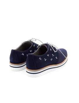 Zapato Dorking De Piel Azul D7514-PMAC
