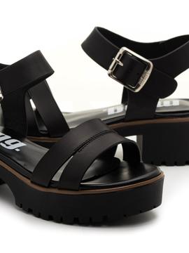 Sandalias Mtng Plexy Negras para Mujer