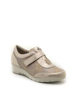 Zapatos Pitillos 2006 Velcro Dorados para Mujer