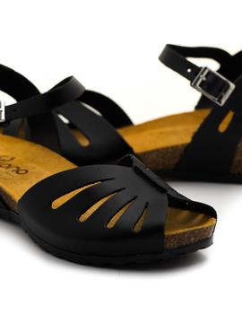 Sandalias Yokono Capri Negras para Mujer