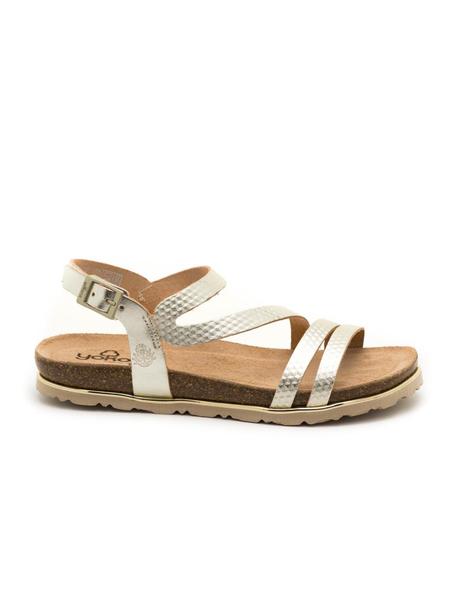 Sandalias Chipre-121 Platino para Mujer