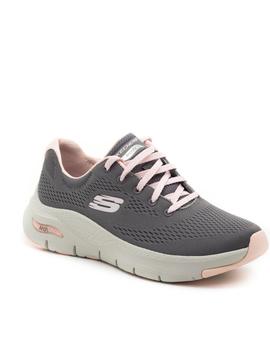 Deportivos Skechers Arch Fit Grises para Mujer