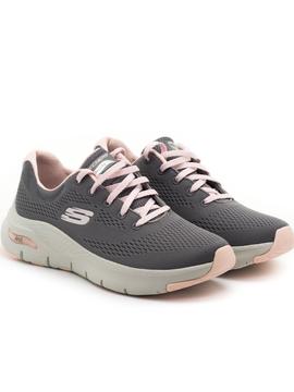 Deportivos Skechers Arch Fit Grises para Mujer