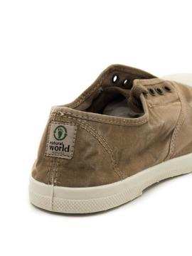 Zapatilla Natural World Old Lavanda Beige para Mujer