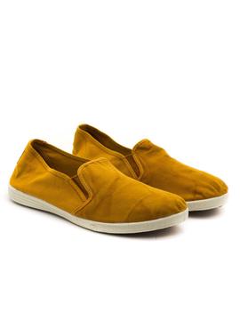 Mocasín Natural World Old Crabe Mostaza para Hombre