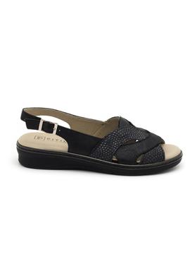 Sandalias Pitillos 6001 Piel Negras para Mujer