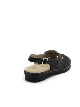 Sandalias Pitillos 6001 Piel Negras para Mujer