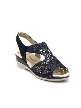 Sandalias Pitillos 6010 Piel Azules para Mujer