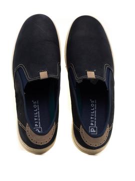 Mocasines Pitillos 4230 Piel Azul para Hombre