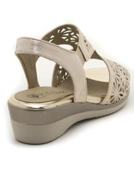 Sandalias Pitillos 6010 Piel Platino para Mujer