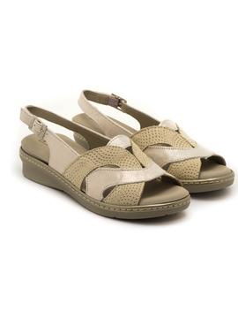 Sandalias Pitillos 6001 Piel Beige para Mujer