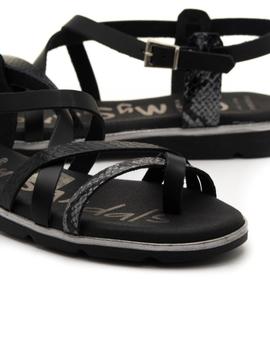 Sandalia OhMySandals 4647 Dedo Negra para Mujer