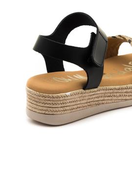 Sandalia OhMySandals 4680 Negra para Mujer