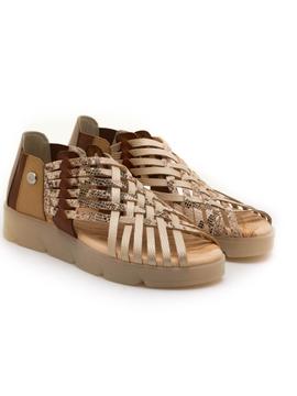 Sandalias Trisoles 1224 Oro-Serpiente para Mujer