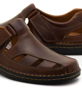 Sandalias 48Horas 017101 Piel Marrones para Hombre