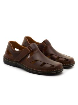 Sandalias 48Horas 017101 Piel Marrones para Hombre