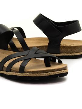 Sandalias Yokono Chipre Negras para Mujer