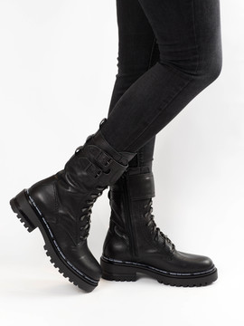 Bota Militar Alpe 4130 Negra para Mujer