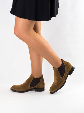 Botin chelsea on sale mujer marron