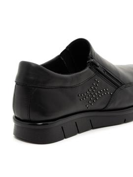 Mocasín 48Horas 0702 Negro para Mujer