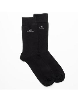 Pack 2 Pares de Calcetines Fluchos CA003 Negros para Hombre