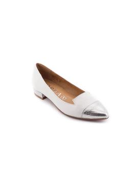 Zapato Giorda De Piel Blanco