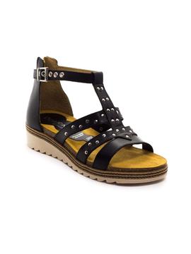 Sandalia Dorking D8539 Negra para Mujer