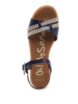 Sandalia Oh My Sandals 4833 Azul Marino para Mujer