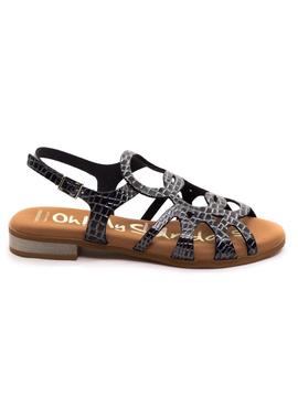 Sandalia Oh My Sandals 4813 Plomo para Mujer