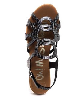 Sandalia Oh My Sandals 4813 Plomo para Mujer