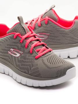 Deportivo Skechers 12615 Gris para Mujer