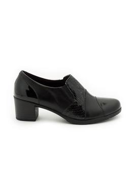 Zapato Pitillos De Piel Negro 5244