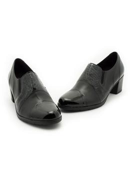 Zapato Pitillos De Piel Negro 5244