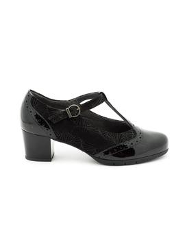 Zapato Pitillos De Piel Negro 5270