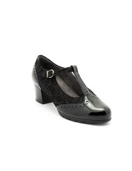 Zapato Pitillos De Piel Negro 5270