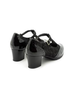 Zapato Pitillos De Piel Negro 5270
