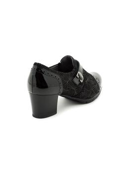 Zapato Pitillos De Piel Negro 5271